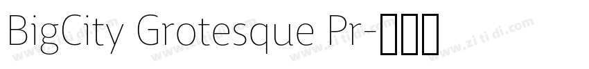 BigCity Grotesque Pr字体转换 BigCity Grotesque Pr字体转换